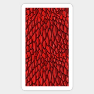 Mystical Red Dragon Scales Sticker